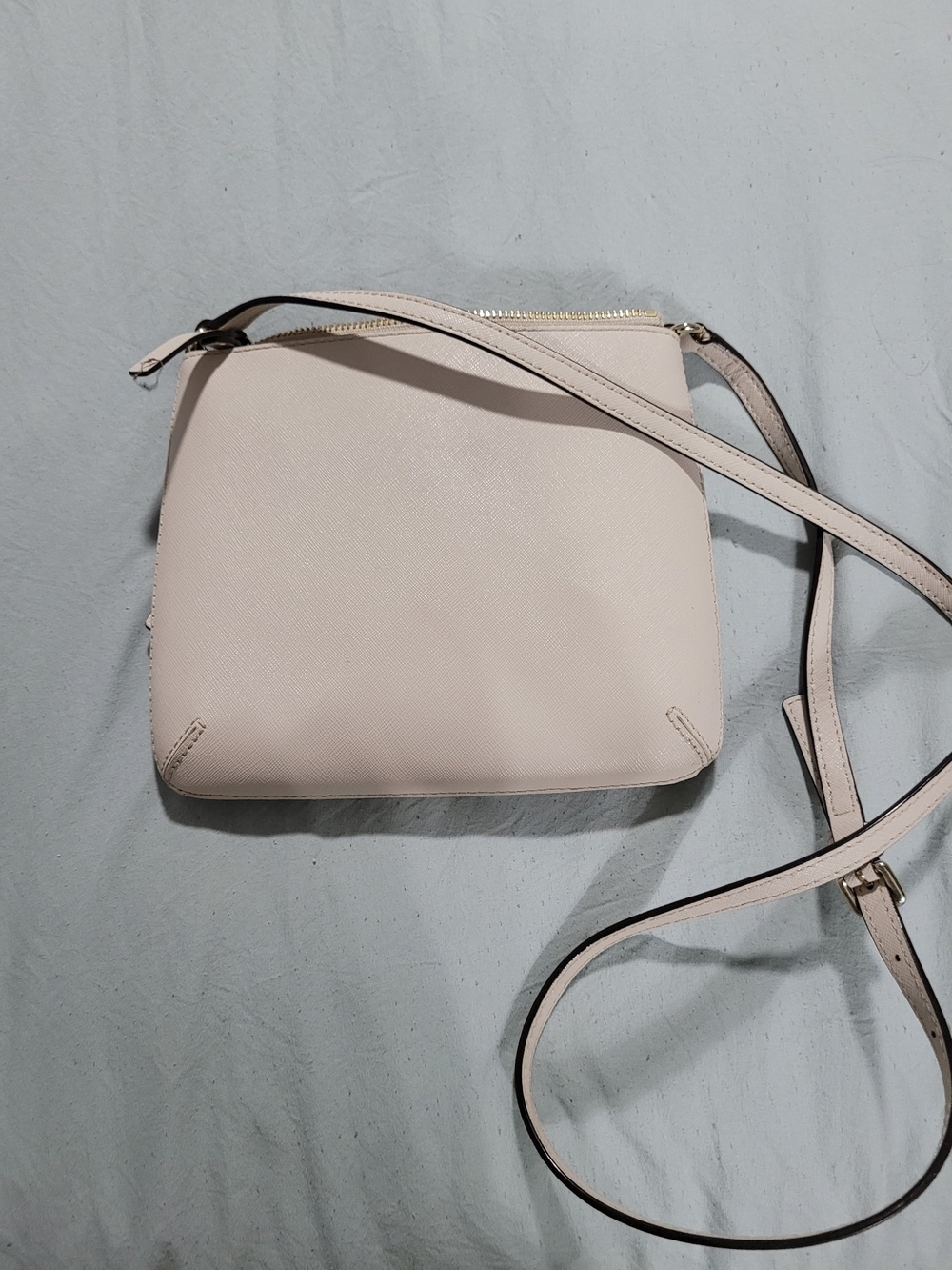 Kate Spade Laurel Way Rima Crossbody Bag Chalk Pink Saffiano Leather - Picture 4 of 5